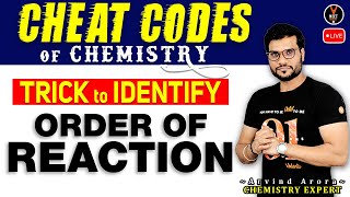 Trick to Identify Order of Reaction  NEET Chemistry Cheat Codes 4  NEET 2020  Arvind Arora [upl. by Siraf]