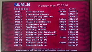 MLB Extra Innings music May 27 2024 [upl. by Tryck833]