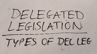 ALevel LAW OCR PAPER 2  SOL TYPES OF DELEGATED LEGISLATION [upl. by Lyrred]