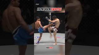 Front kick Exercise 🥊 boxing mma fighter [upl. by Elpmet]