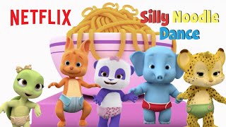 The Silly Noodle Dance Song for Kids 🍝 Word Party  Netflix Jr [upl. by Anitsirk]