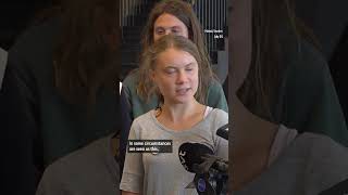 Greta Thunberg shares her disappointment following guilty verdict [upl. by Sluiter]