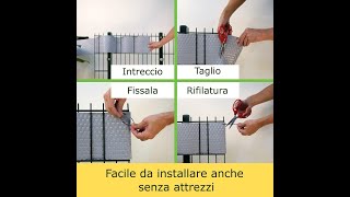 Come Installare Telo Frangivista per Balcone e Giardino Facile ed Economico [upl. by Am854]