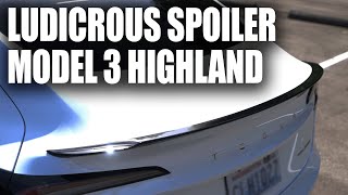 Model 3 Highland Spoiler Install [upl. by Mercuri938]