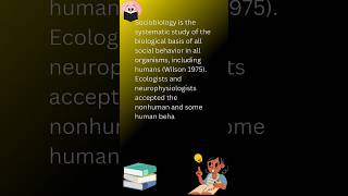 Sociobiology definition social biology sociobiology socialbiology biology youtubeshorts [upl. by Nuhsed467]