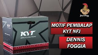 UNBOXING  MOTIF PEMBALAP KYT NFJ  DENNIS FOGGIA [upl. by Kohcztiy]