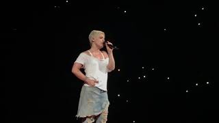 Pink  Glitter In The Air  PNK Beautiful Trauma Tour  Indianapolis March 17 2018 [upl. by Elianora]