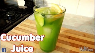 Fresh Cucumber Juice With Lemon Ginger Honey Water Service A Lot Of Ice  Recipes By Chef Ricardo [upl. by Sualohcin323]