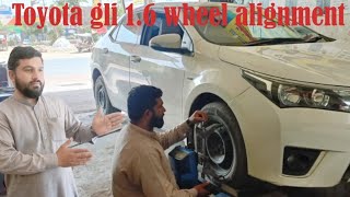 Toyota gli 16 wheel alignment Hath chhodkar stadium bilkul ok [upl. by Madonna]