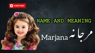 Baby Girls Names And Meaning In UrduHindi Marjana Girls Unique And Modern Names [upl. by Rothwell710]