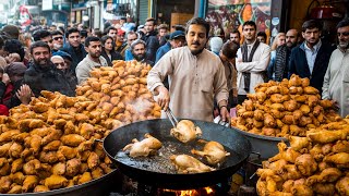 FAMOUS PESHAWARI CHARGHA RECIPE  Best Whole Steam Roast Street Food Degi Masala Chicken [upl. by Tavish]