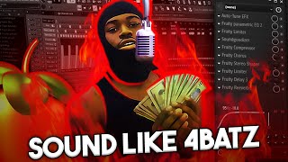 How To Sound Like 4BATZ in FL STUDIO EASIEST WAY [upl. by Philemon522]