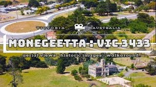 Aerial view  Historic images  Walkaround  Monegeetta Victoria Australia [upl. by Mahtal626]