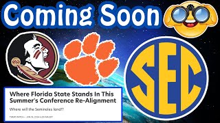 FSU amp Clemson possibly heading to the SEC announced in July [upl. by Aciras]