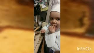 Toddler Chef Cooks Keto Bread  2 year old really cooking Chef Decky Next Gordon Ramsey [upl. by Daugherty449]