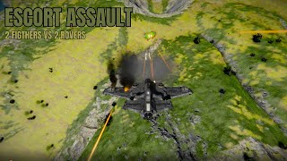 Space Engineers PVP  Fighters vs Rovers  Escort Assault  2v2 Alehouse Gaming Survival Server [upl. by Kolnick]