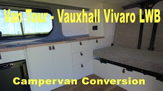 Van Tour Vauxhall Vivaro  Campervan Conversion  LWB Vivaro [upl. by Yahska]