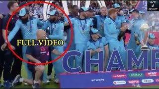 Moeen Ali Adil Rashids Comical Exit Before World Cup Champagne Ceremony is All You Need to See [upl. by Ias227]