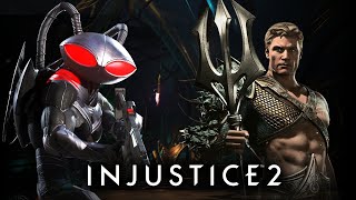 Black manta vs Aquaman INJUSTICE 2 [upl. by Ahsilet]