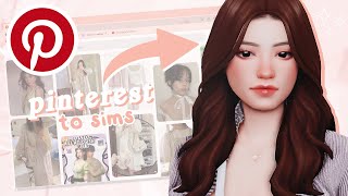 create a sim but only using the first thing i see on pinterest  cc links ♡ the sims 4 [upl. by Backer]