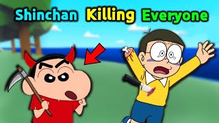 Shinchan Killing Everyone 😱  🤣 Funny Game Death Incoming [upl. by Dry986]