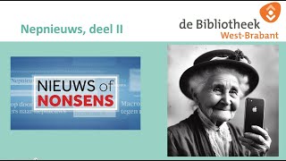 Webinar Nepnieuws deel 2  Bibliotheek WestBrabant [upl. by Viguerie]