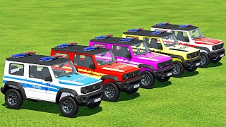 EMERGENCY SUZUKI JIMNY VS CHEVY VS PEUGEOT amp PICKUP TRANSPORT BATTLE Farming Simulator 22 [upl. by Minny556]