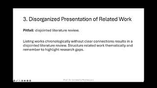 Common Pitfalls of a Thesis paper or scientific report [upl. by Rothberg]