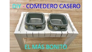 COMEDERO BEBEDERO PARA MASCOTAS  PERROS😍 CON MATERIALES RECICLADOS MANUALIDADES PARA MASCOTAS DIY [upl. by Lzeil584]