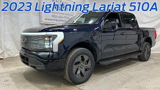 Antimatter Blue 2023 Ford F150 Lightning LARIAT 510A Review [upl. by Artinad]