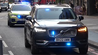 Metropolitan police ARV Convoy responding through Aldgate East [upl. by Saoj611]