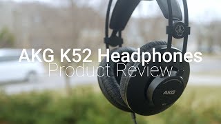 BUDGET AKG Headphones  AKG K52 Review [upl. by Hameerak]