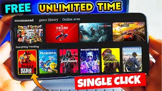 Play PC Games On Android 2024 in a Single Click  New Cloud Gaming App in 2024 Free Unlimited Time [upl. by Pinchas]