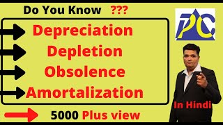 Depreciation  Depletion Amortization And Obsolesces  Meaning and difference In Hindi [upl. by Eelyahs619]