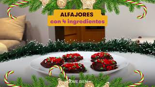 Alfajores Navideños Cubiertos con Chocolate Hershey’s en solo 3 pasos [upl. by Ashil770]