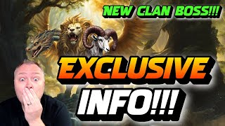 Exclusive New Clan Boss Info Raid Shadow Legends [upl. by Astrix]