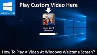 How to Play A Video on Windows Lock Screen Instead Of A Profile Picture [upl. by Irmine270]