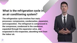 What is the refrigeration cycle What is the purpose of an air filter What is a thermostat HVAC [upl. by Gniliem]