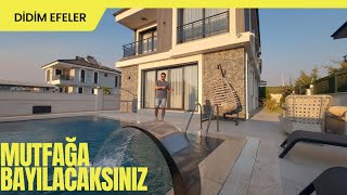 DİDİM EFELERDE MUTFAĞINA BAYILAĞINIZ 41 FULL EŞYALI TAM MÜSTAKİL VİLLA [upl. by Idihsar]