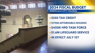 Honolulu City Council approves budget including 350 tax credit [upl. by Donal]