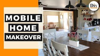 Mobile Home Makeover  Farmhouse Style Renovation [upl. by Viens]