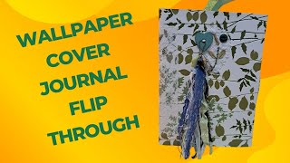 Flip Through  Wallpaper Cover Junk Journal flipthrough junkjournal junkjournalflipthrough [upl. by Nabila]