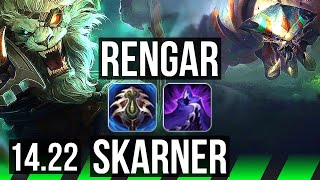 RENGAR vs SKARNER JGL  428  KR Master  1422 [upl. by Irtemed]