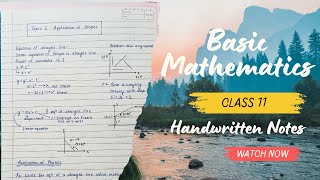 Basic Mathematics Notes  Class 11  Physics  NEET  CBSE  HSC Board [upl. by Twyla374]