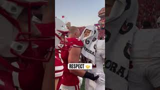 Lots of respect from Nebraska amp Rutgers postgame 🤝 shorts nebraska huskers nebraskafootball [upl. by Arabele445]