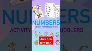 Number activity for preschoolers trendingshorts kidslearning forkids primaryschool viralshorts [upl. by Airamasor770]