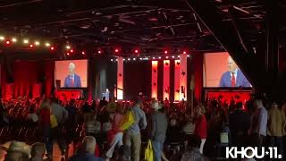 John Cornyn speaks at Texas GOP convention and was booed when talking about guns [upl. by Airbmat435]