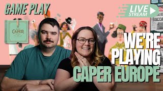 Caper Europe  Board Game Playthrough  LIVE [upl. by Gilberto]