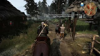 Witcher 3 Hidden Encounter in Blackbough After Killing Niellen The Werewolf [upl. by Ggerk]