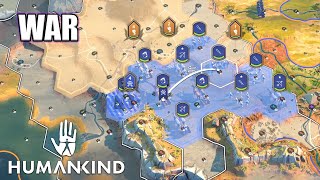 This is how War Works and how Large Battles play  Humankind Overexplained Tutorial Lets Play ep4 [upl. by Dnalwor]